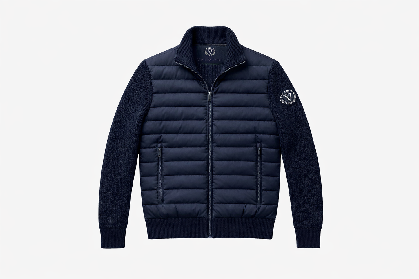 Valmont Classic Knit Cardigan – Navy