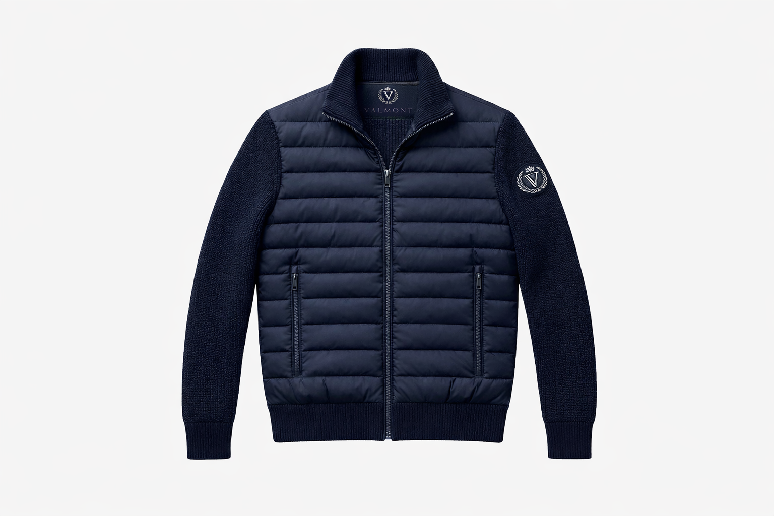 Valmont Classic Knit Cardigan – Navy